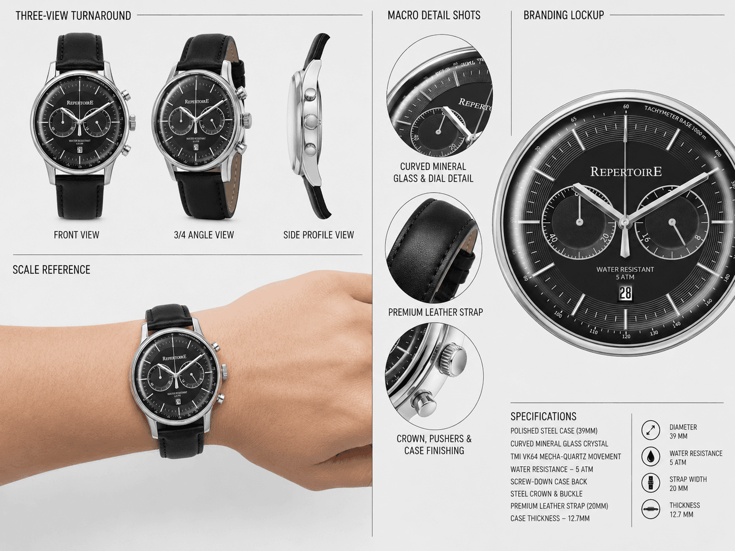 Magna technical three-view study